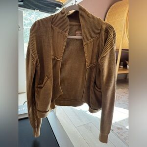 Free people cardigan with elbow patches